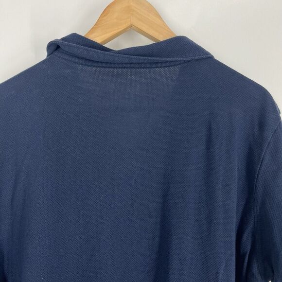 Mack Weldon Vesper Polo Shirt Size XL Mens Navy Micro Mesh Short Sleeve Golf - Picture 6 of 7